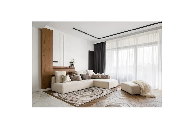 Koneella kudottu matto Bern Tree - 200x290 cm - Kodintekstiilit & matot - Matto - Moderni matto - Wilton-matto