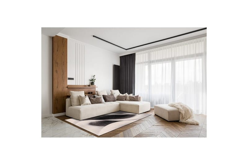 Koneella kudottu matto Brilliance Modern - 200x290 cm, Harmaa - Kodintekstiilit & matot - Matto - Moderni matto - Wilton-matto