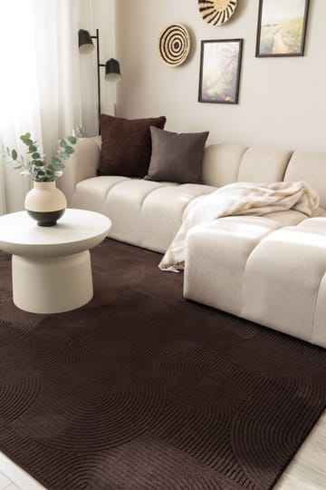Konekudottu matto Castello Art 160x230 cm - Suklaa - Kodintekstiilit & matot - Matto - Moderni matto - Wilton-matto