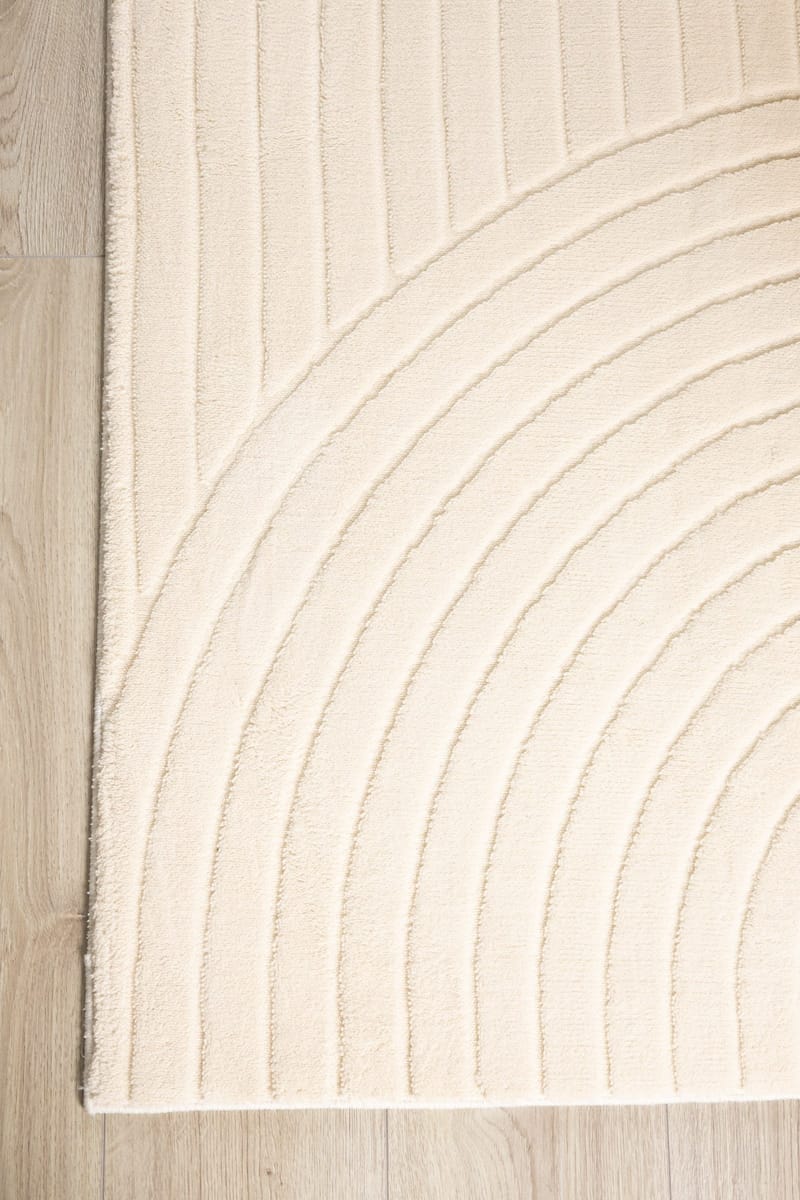 Konekudottu matto Cozy Zen 155x230 cm - Luonnonväri - Kodintekstiilit & matot - Matto - Moderni matto - Wilton-matto