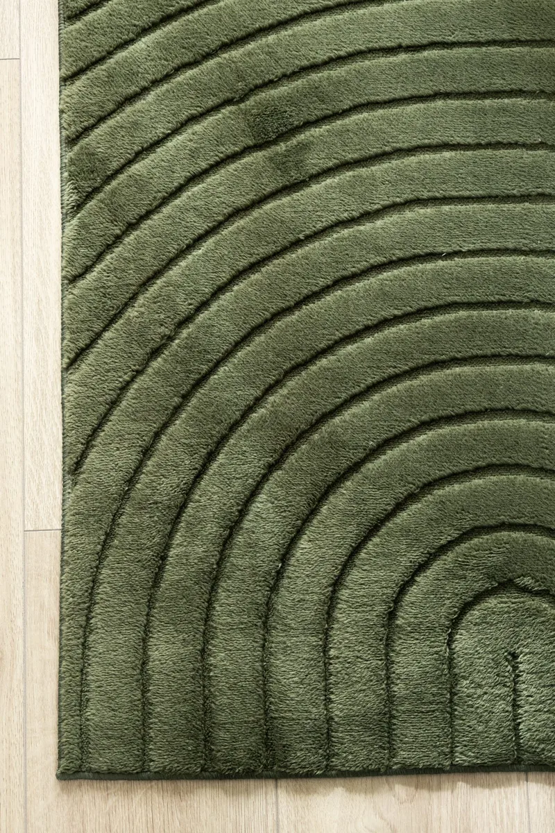 Konekudottu matto Cozy Zen 155x230 cm - Smaragdinvihreä - Kodintekstiilit & matot - Matto - Moderni matto - Wilton-matto
