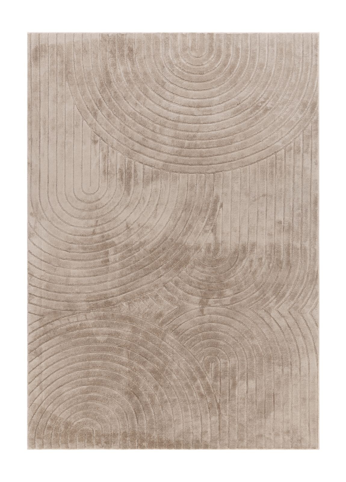 Konekudottu matto Cozy Zen 155x230 cm - Taupe