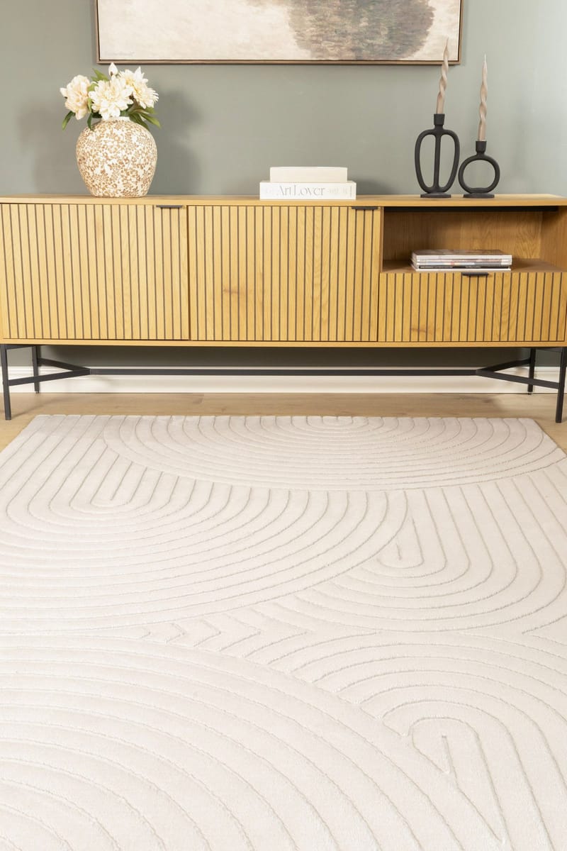 Konekudottu matto Cozy Zen 200x290 cm - Harmaa - Kodintekstiilit & matot - Matto - Moderni matto - Wilton-matto