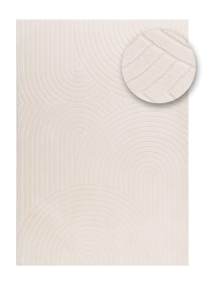 Konekudottu matto Cozy Zen 200x290 cm - Luonnonväri - Kodintekstiilit & matot - Matto - Moderni matto - Wilton-matto