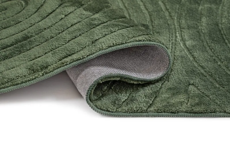 Konekudottu matto Cozy Zen 200x290 cm - Smaragdinvihreä - Kodintekstiilit & matot - Matto - Moderni matto - Wilton-matto