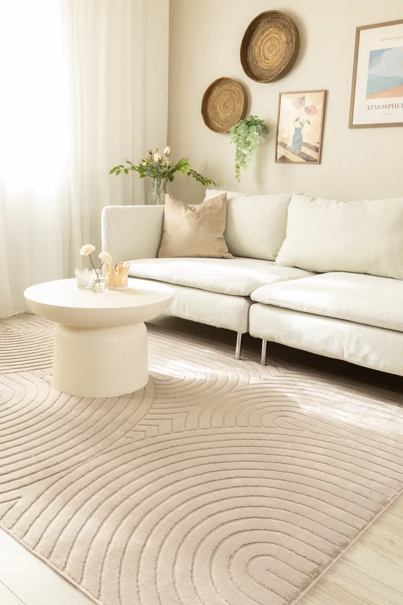 Konekudottu matto Cozy Zen 200x290 cm - Taupe - Kodintekstiilit & matot - Matto - Moderni matto - Wilton-matto