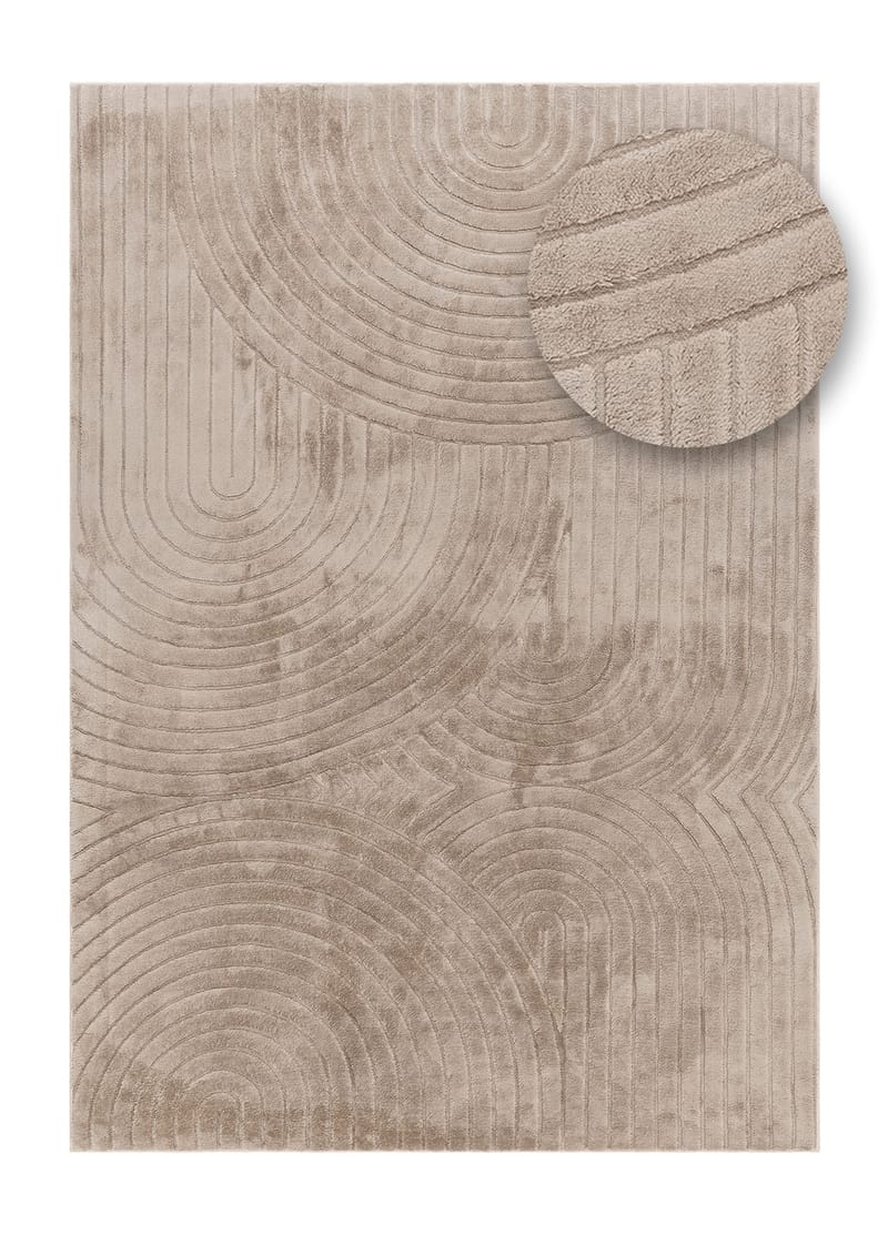 Konekudottu matto Cozy Zen 200x290 cm - Taupe - Kodintekstiilit & matot - Matto - Moderni matto - Wilton-matto