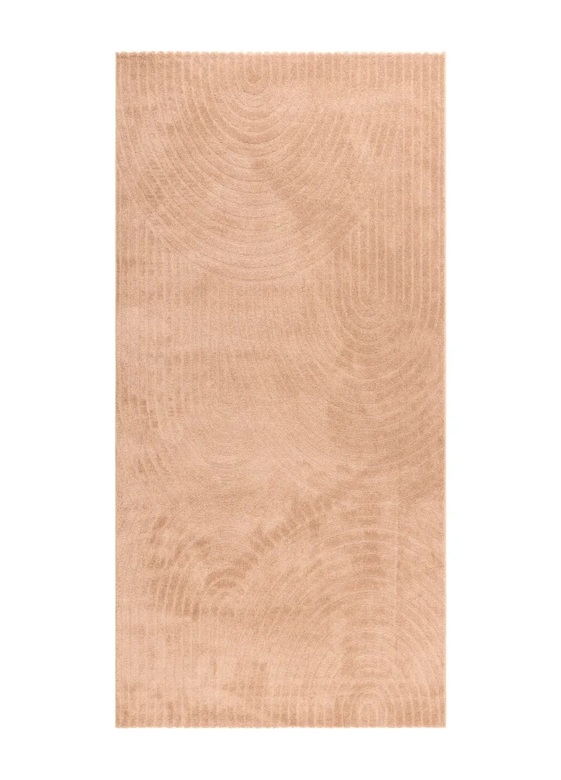 Konekudottu matto KM Home Genova Zen 80x250 cm Peach, Persikka
