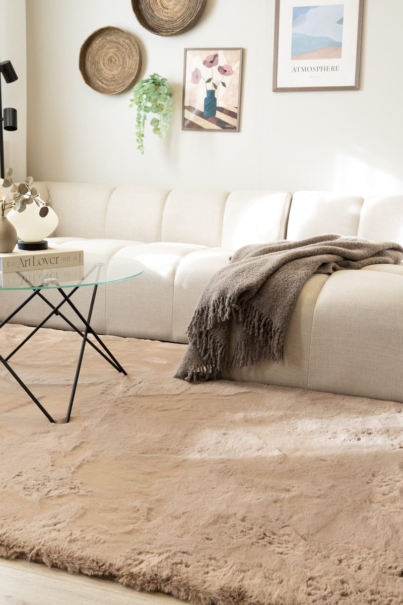 Konekudottu matto KM Home Heaven Deluxe 160x230 Tummanpellava - Tumma pellava - Kodintekstiilit & matot - Matto - Moderni matto - Wilton-matto