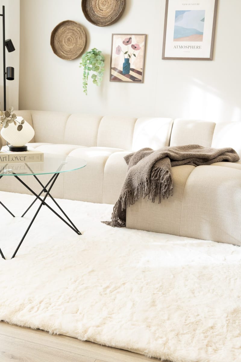Konekudottu matto KM Home Heaven Deluxe 200x290 Creme - Kerma - Kodintekstiilit & matot - Matto - Moderni matto - Wilton-matto