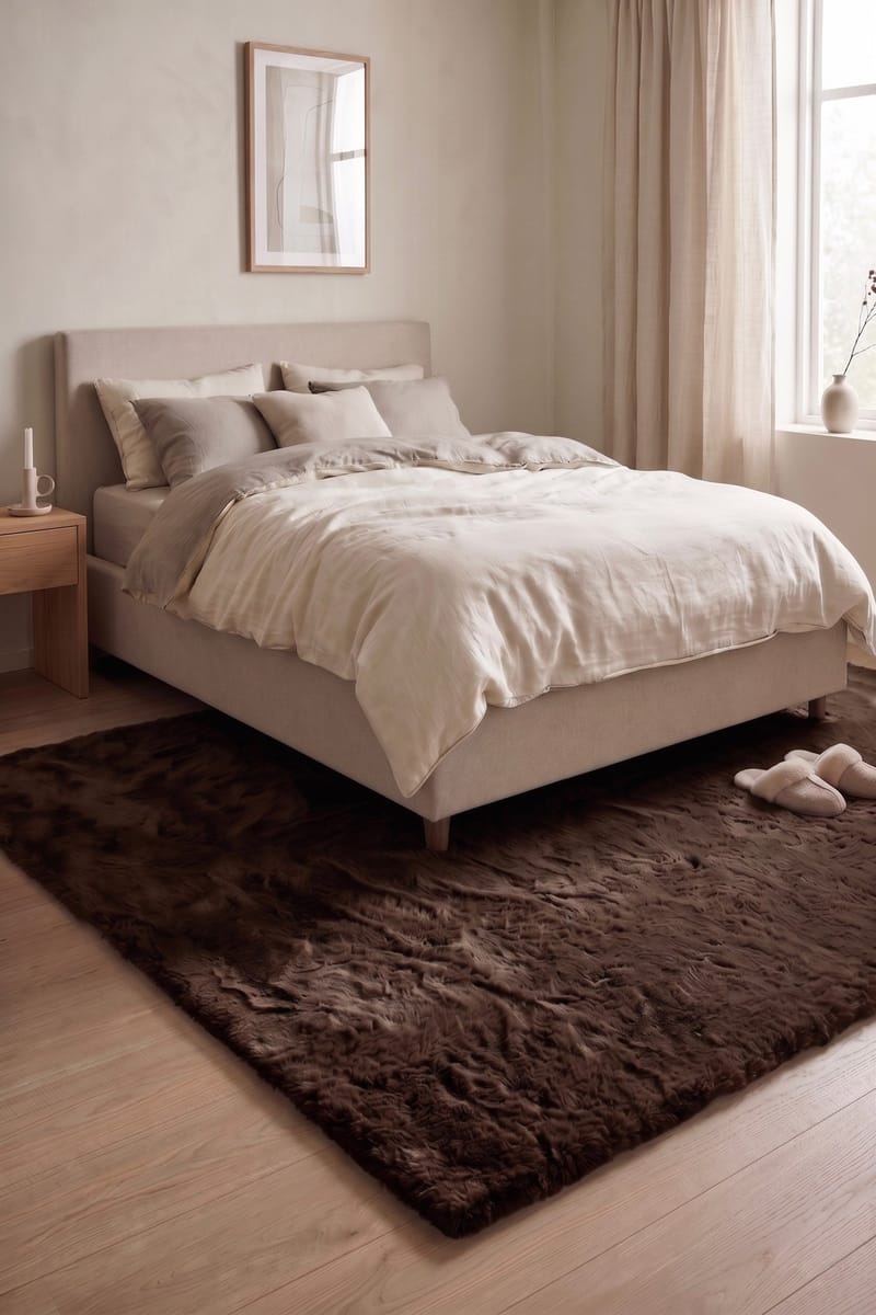 Konekudottu matto KM Home Heaven Deluxe 230x330 Suklaa - Suklaa - Kodintekstiilit & matot - Matto - Moderni matto - Wilton-matto