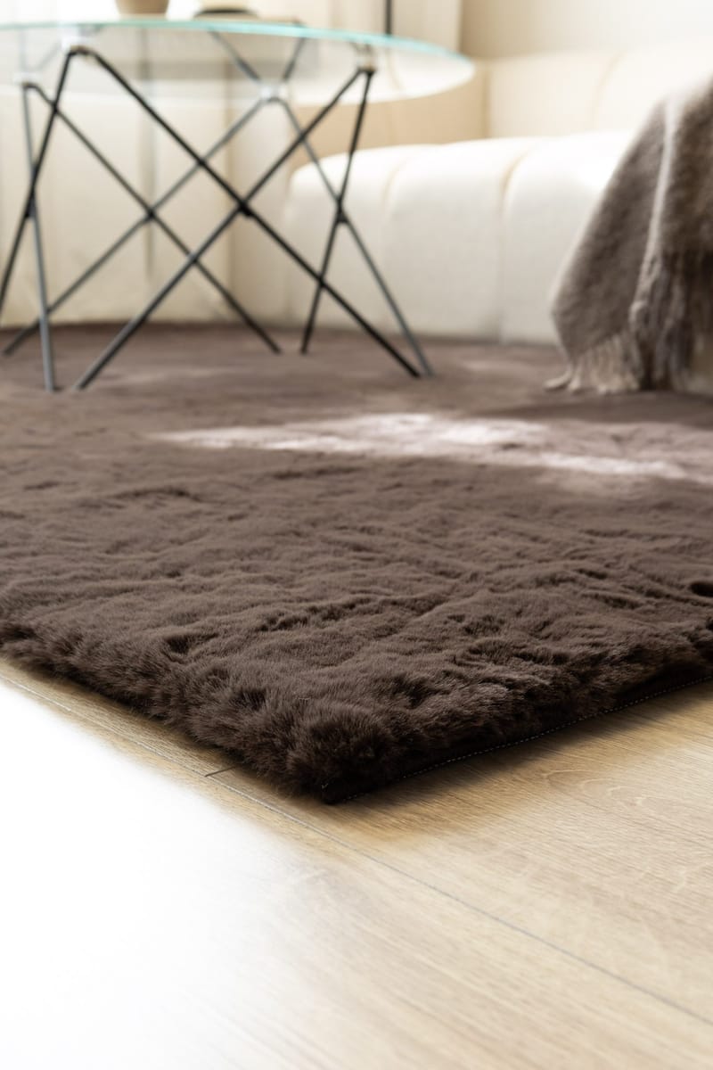 Konekudottu matto KM Home Heaven Deluxe 230x330 Suklaa - Suklaa - Kodintekstiilit & matot - Matto - Moderni matto - Wilton-matto
