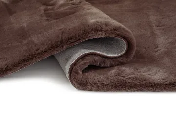 Konekudottu matto KM Home Heaven Deluxe PYÖREÄ 200x200 Suklaa - Suklaa - Kodintekstiilit & matot - Matto - Moderni matto - Wilton-matto