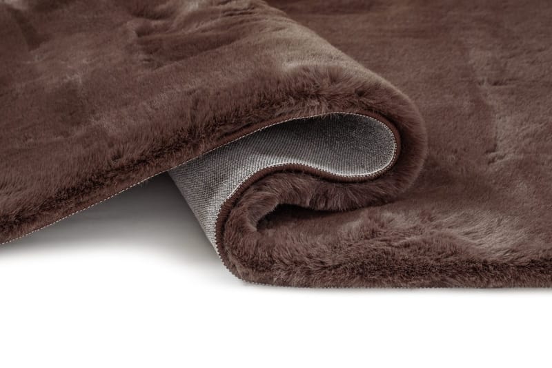 Konekudottu matto KM Home Heaven Deluxe PYÖREÄ 160x160 Suklaa - Suklaa - Kodintekstiilit & matot - Matto - Moderni matto - Wilton-matto
