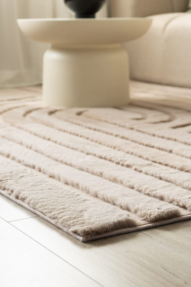 Konekudottu matto KM Home Heaven Modern 200x290 taupe - Taupe - Kodintekstiilit & matot - Matto - Moderni matto - Wilton-matto