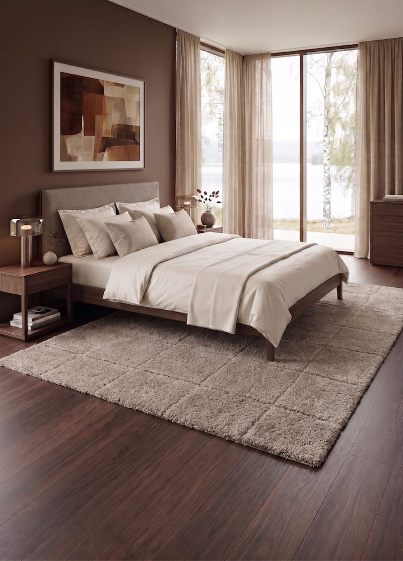 Konekudottu matto KM Home Montana Square 240x340 Greige - Greige - Kodintekstiilit & matot - Matto - Moderni matto - Wilton-matto