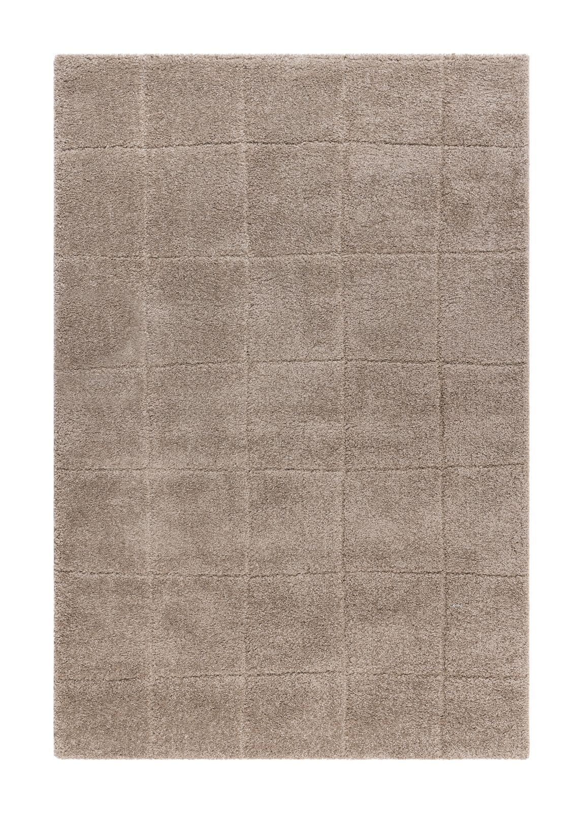 Konekudottu matto KM Home Montana Square 280x380 Greige - Greige