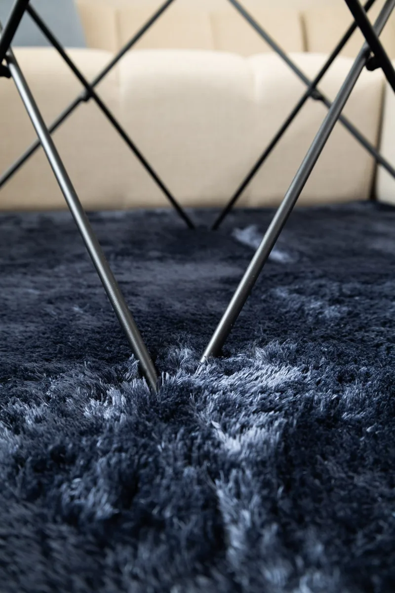 Konekudottu matto KM Home Novelle 160x230 Sininen - Sininen - Kodintekstiilit & matot - Matto - Moderni matto - Nukkamatto