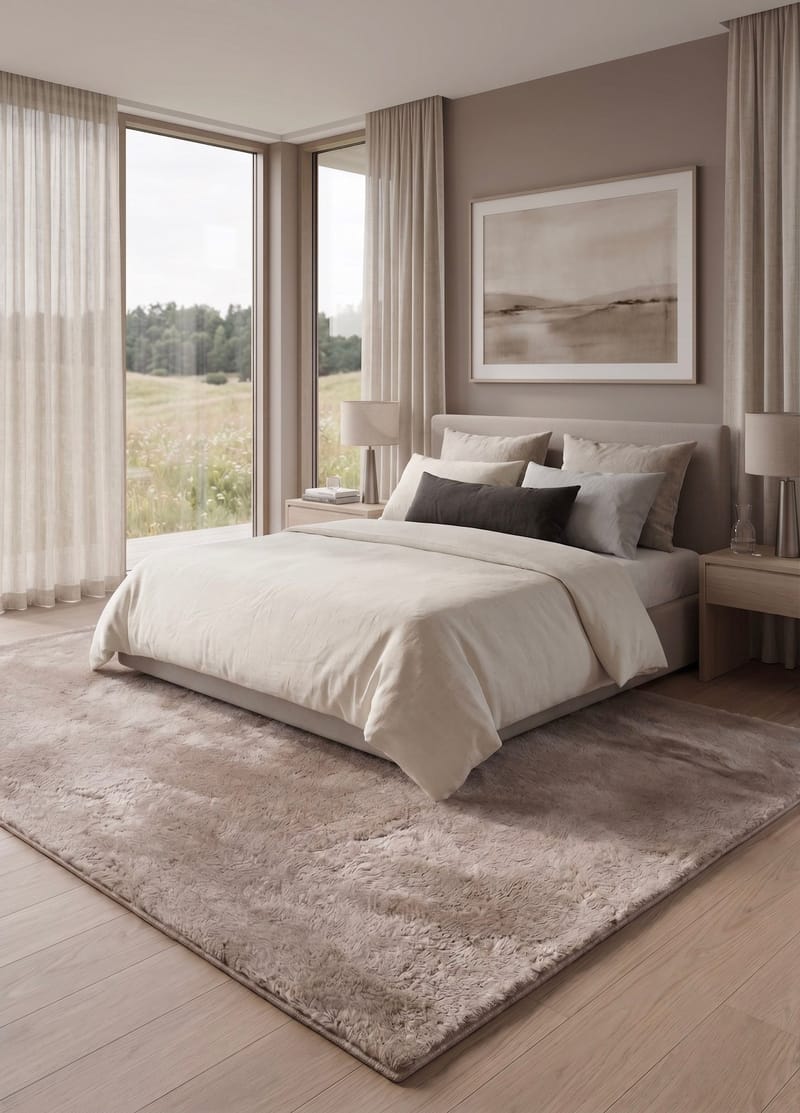 Konekudottu matto KM Home Novelle 160x230 Pellava - Pellava - Kodintekstiilit & matot - Matto - Moderni matto - Nukkamatto