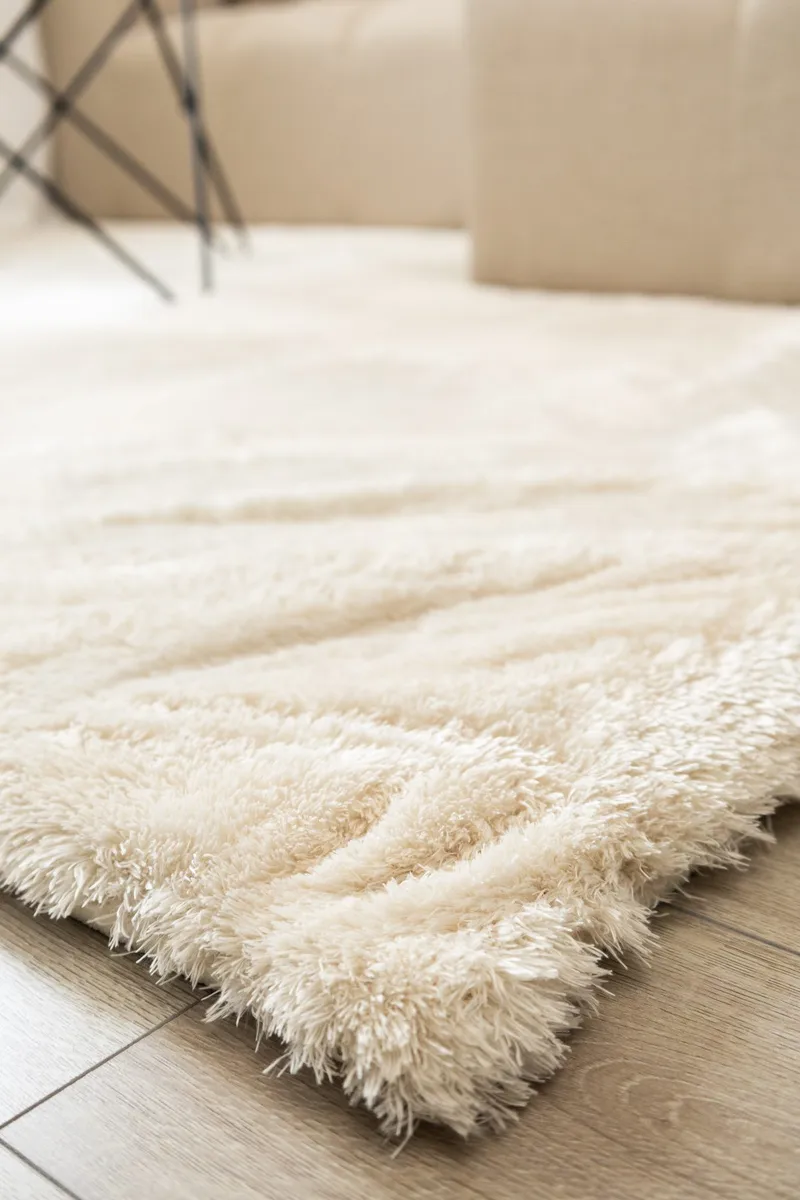 Konekudottu matto KM Home Novelle NELIÖ 200x200 Creme - Creme - Kodintekstiilit & matot - Matto - Moderni matto - Nukkamatto