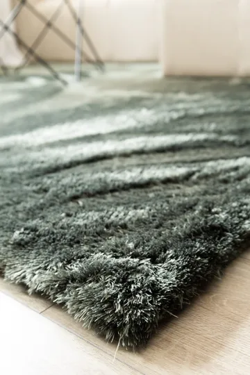 Konekudottu matto KM Home Novelle NELIÖ 200x200 Samettivihreä - Samettivihreä - Kodintekstiilit & matot - Matto - Moderni matto - Nukkamatto