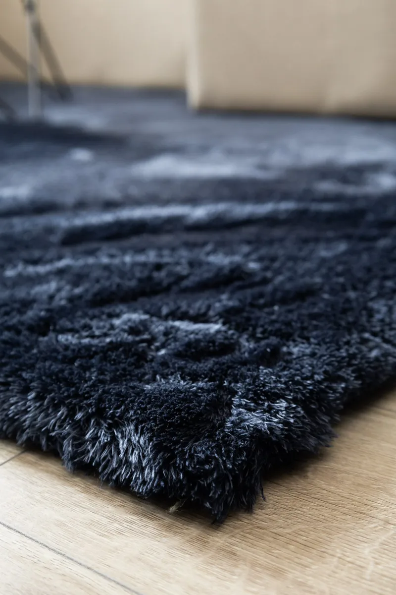 Konekudottu matto KM Home Novelle NELIÖ 200x200 Sininen - Sininen - Kodintekstiilit & matot - Matto - Moderni matto - Nukkamatto