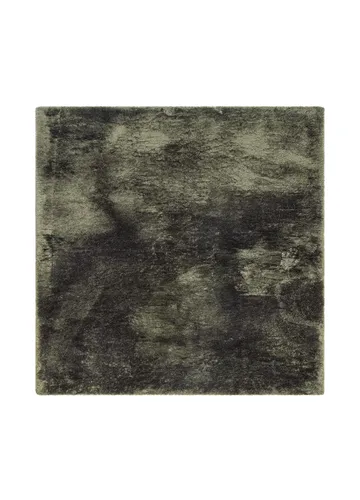 Konekudottu matto KM Home Novelle NELIÖ 240x240 Samettivihreä