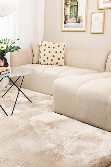 Konekudottu matto KM Home Novelle NELIÖ 240x240 Pellava - Pellava - Kodintekstiilit & matot - Matto - Moderni matto - Nukkamatto