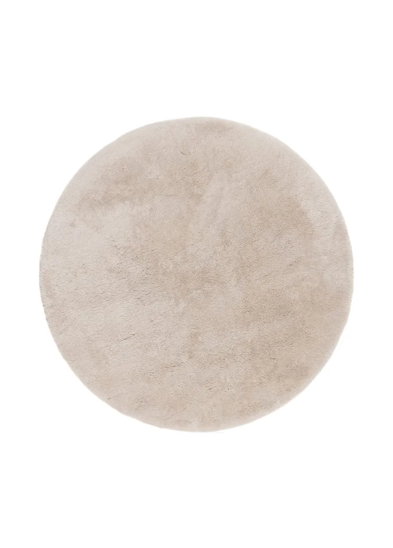 Konekudottu matto KM Home Novelle PYÖREÄ 120x120 Creme, Creme