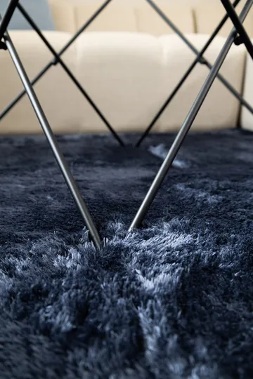 Konekudottu matto KM Home Novelle PYÖREÄ 120x120 Sininen - Sininen - Kodintekstiilit & matot - Matto - Moderni matto - Nukkamatto