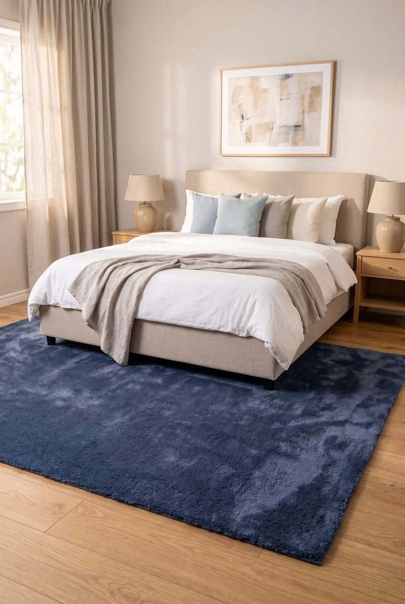 Konekudottu matto KM Home Tender 200x290 Sininen - Sininen - Kodintekstiilit & matot - Matto - Moderni matto - Wilton-matto
