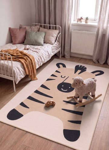 Konekudottu matto KM Home Play Zebra 120x160 Pellava - Pellava - Kodintekstiilit & matot - Matto - Moderni matto - Wilton-matto