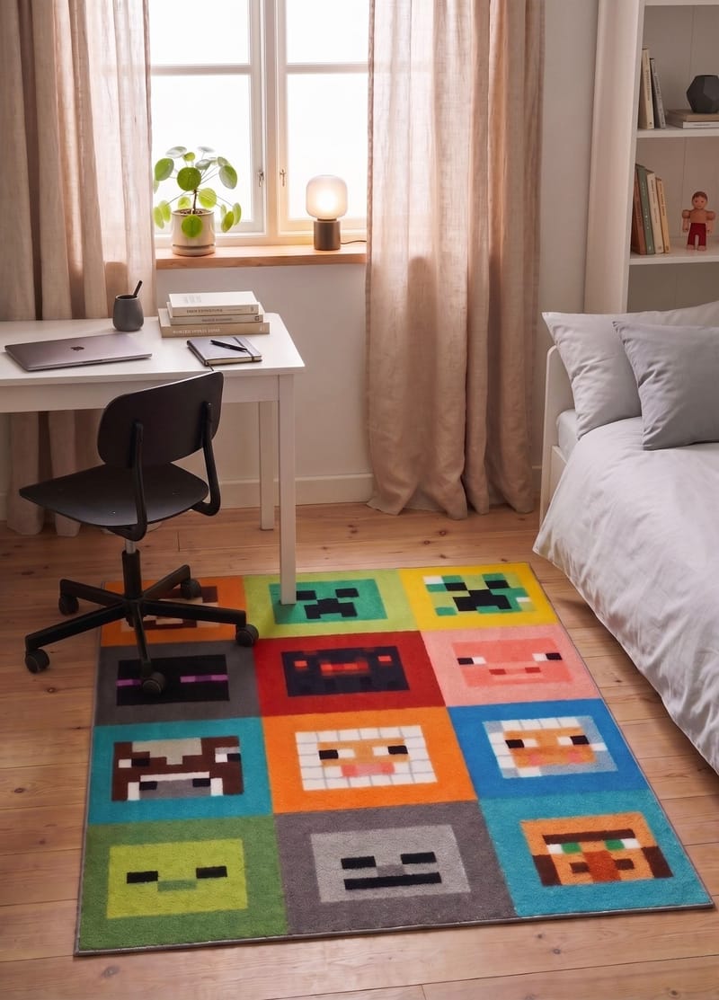 Konekudottu matto KM Home Play Mining 120x160 Multi - Multi - Kodintekstiilit & matot - Matto - Moderni matto - Wilton-matto