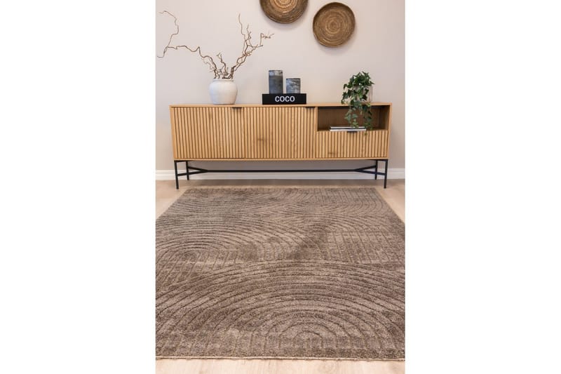Koneneulottu matto Genova Zen - 200x290 cm, Mokka - Kodintekstiilit & matot - Matto - Moderni matto - Wilton-matto