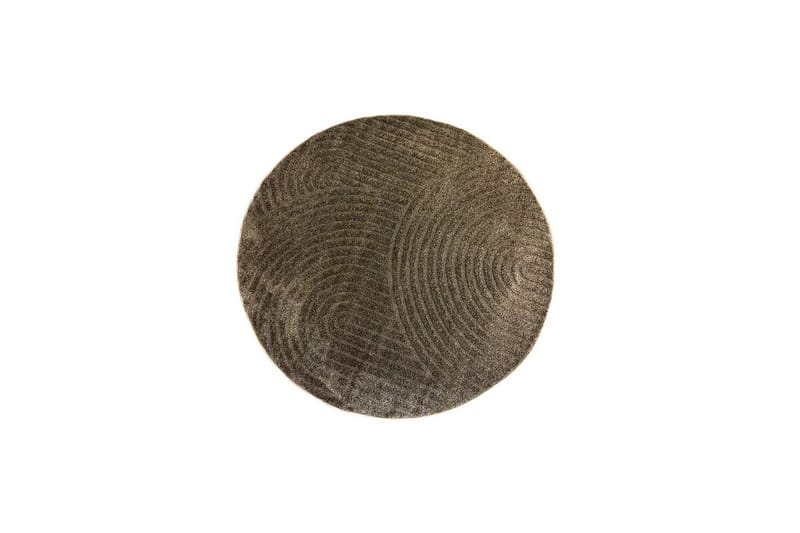 Koneneulottu matto Genova Zen Pyöreä, 160x160 cm, Mokka