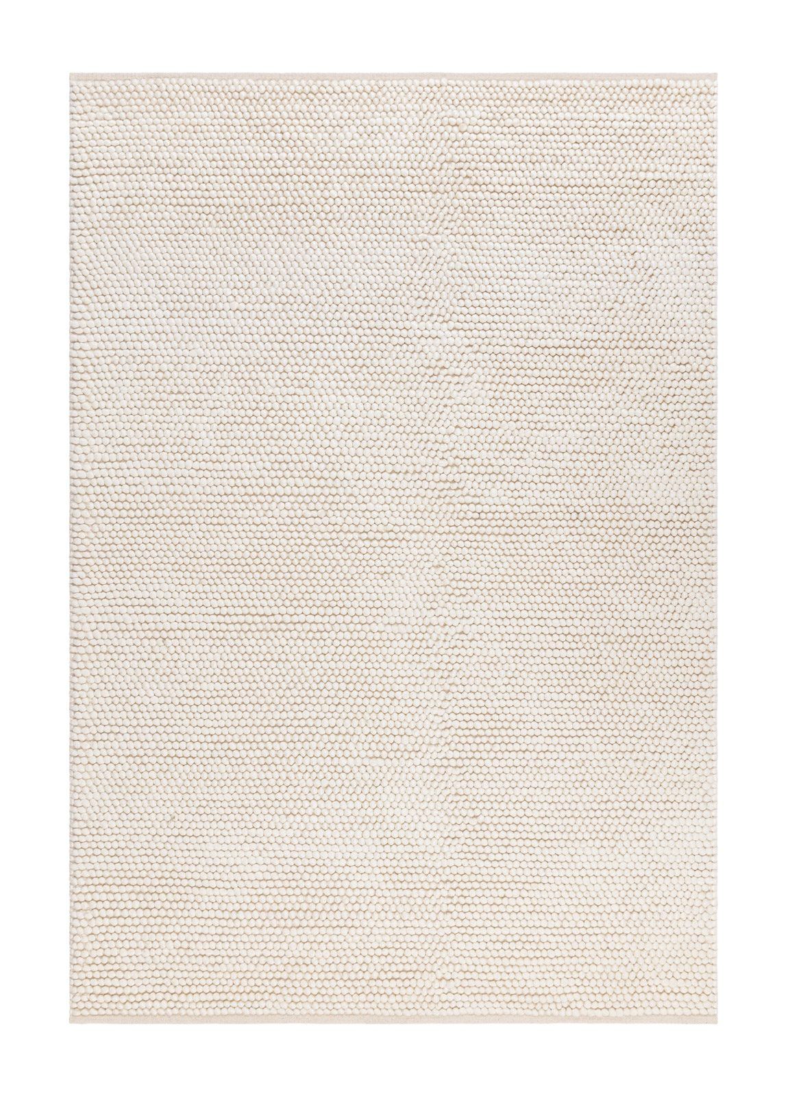 Käsinkudottu matto KM Home Bubble 140x200 cm Creme - Kerma