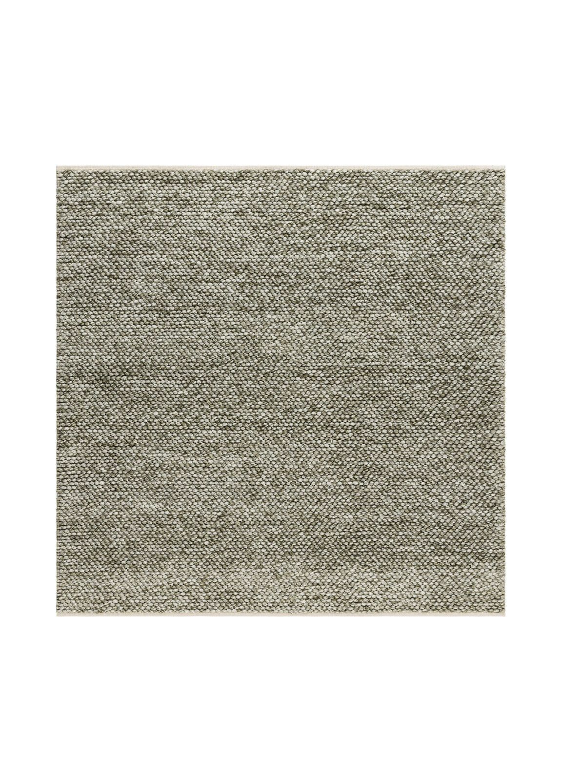 Käsinkudottu matto KM Home Bubble neliö 240x240 cm oliivinvihreä - oliivinvihreä