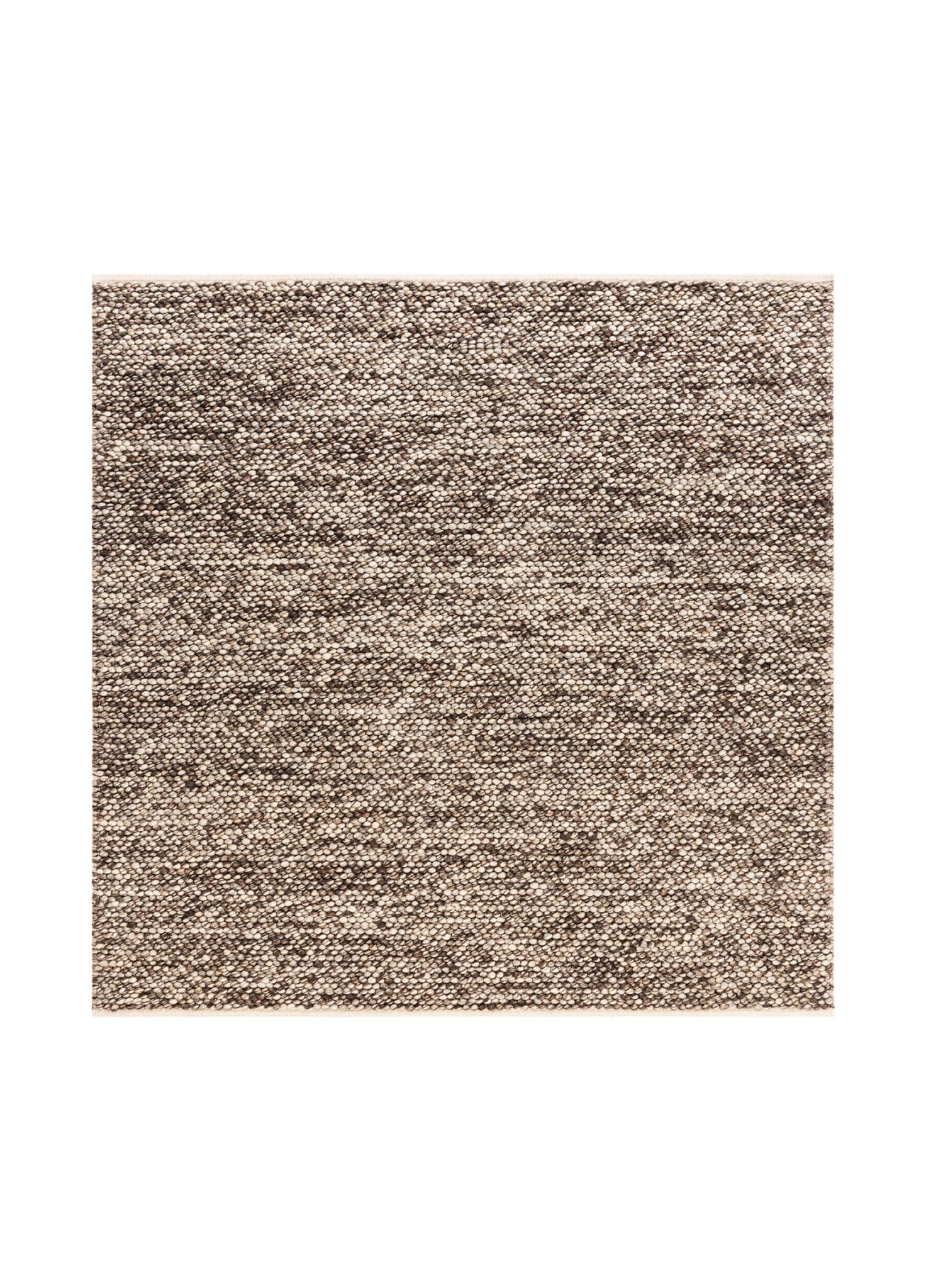Käsinkudottu matto KM Home Bubble neliö 300x300 cm Suklaanruskea meleerattu - suklaa meleerattu