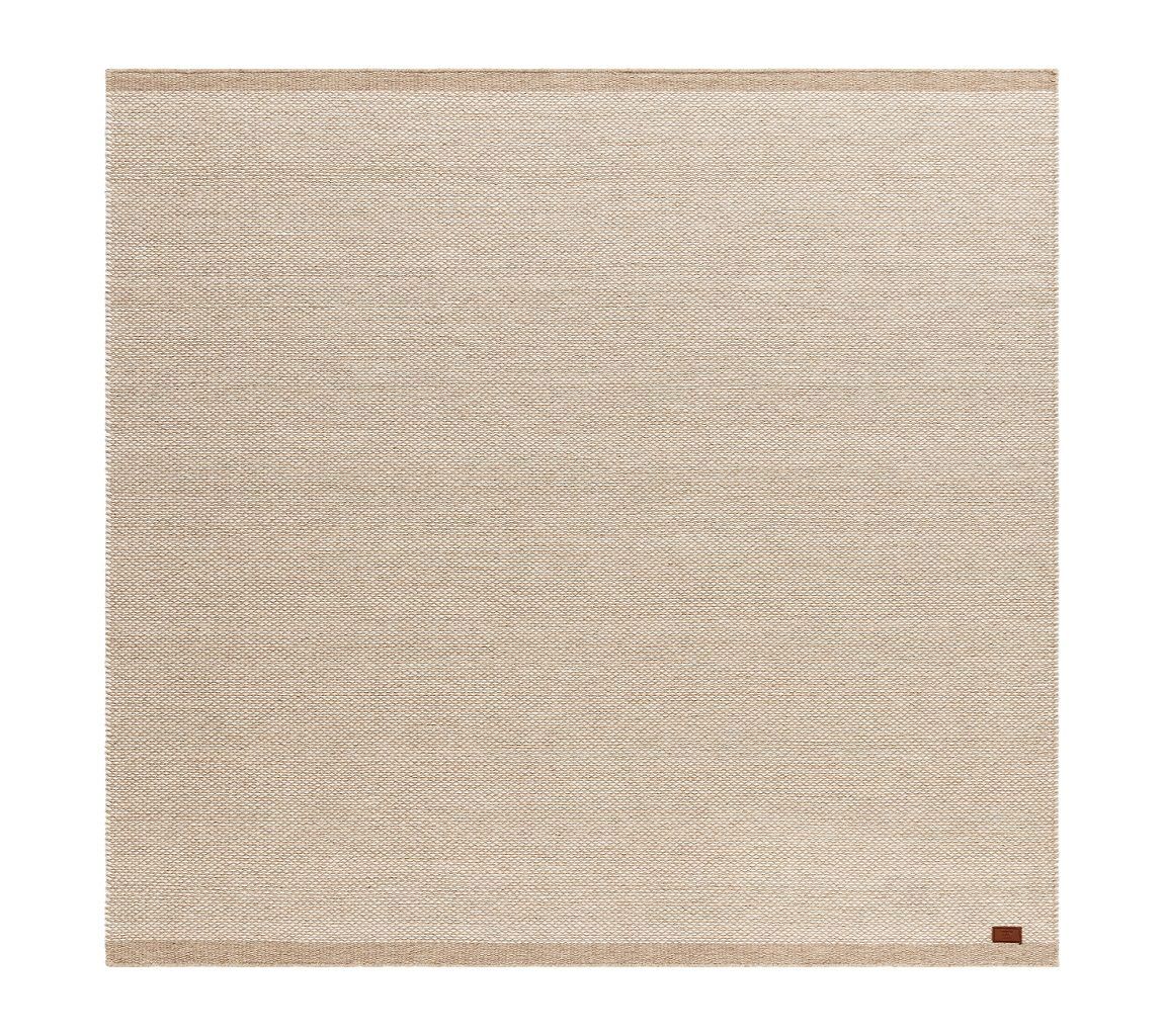 Käsinkudottu matto KM Home Sandhamn neliö 200x200 cm Luonnonvärinen - Luonnonvärinen