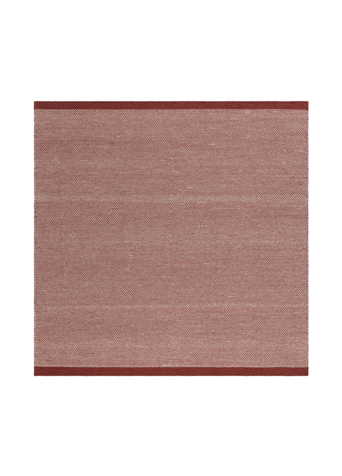 Käsinkudottu matto KM Home Sandhamn neliö 250x250 cm marsala - marsala