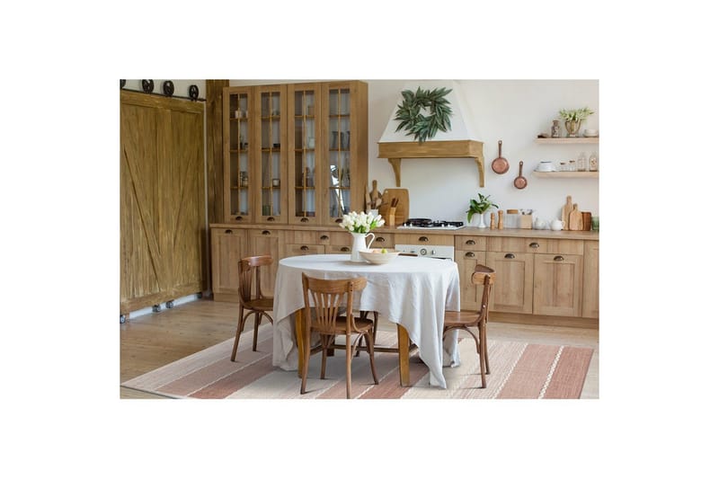 Lankamatto Båstad - 140x200 cm, Vanharosa - Kodintekstiilit & matot - Matto - Moderni matto - Puuvillamatto