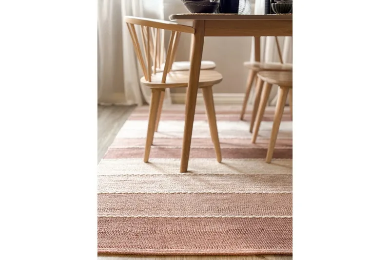 Lankamatto Båstad - 140x200 cm, Vanharosa - Kodintekstiilit & matot - Matto - Moderni matto - Puuvillamatto