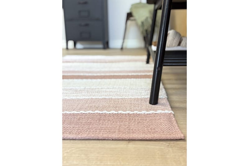 Lankamatto Båstad - 140x200 cm, Vanharosa - Kodintekstiilit & matot - Matto - Moderni matto - Puuvillamatto