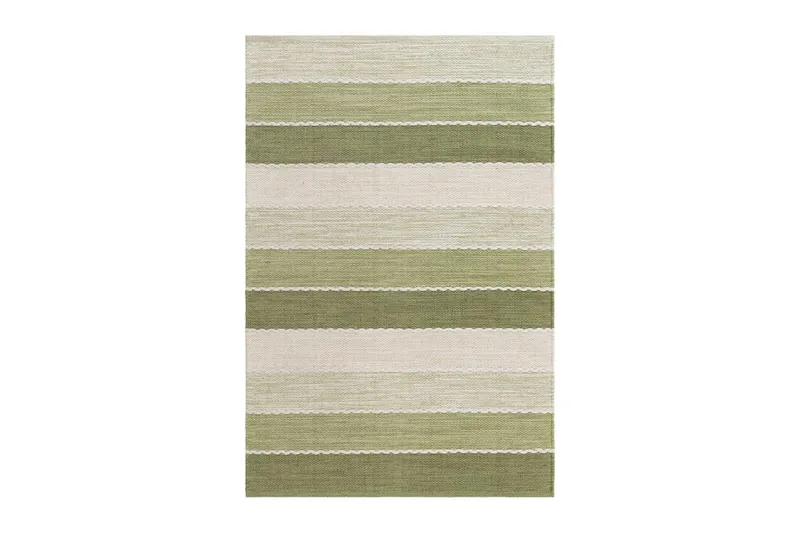 Lankamatto Båstad - 140x200 cm, Vihreä - Kodintekstiilit & matot - Matto - Moderni matto - Puuvillamatto