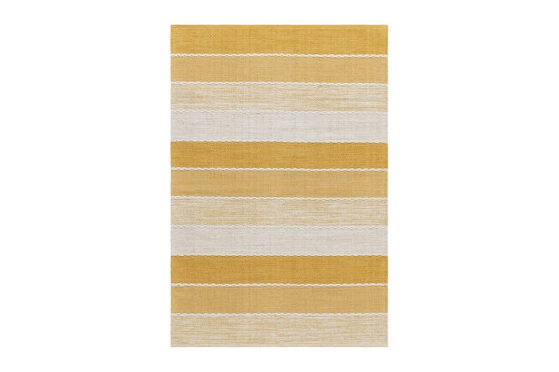 Lankamatto Båstad - 160x230 cm, Keltainen - Kodintekstiilit & matot - Matto - Moderni matto - Puuvillamatto