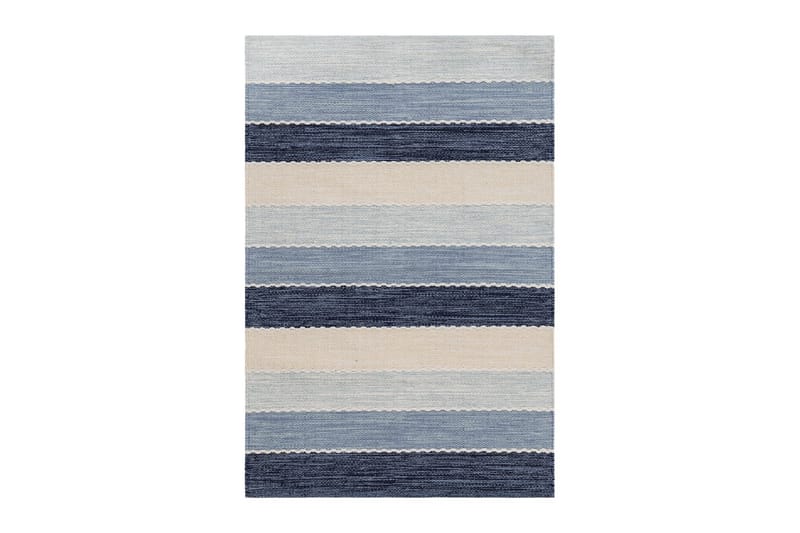 Lankamatto Båstad - 160x230 cm, Sininen - Kodintekstiilit & matot - Matto - Moderni matto - Puuvillamatto