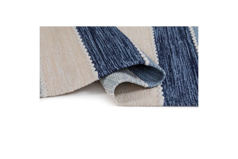 Lankamatto Båstad - 160x230 cm, Sininen - Kodintekstiilit & matot - Matto - Moderni matto - Puuvillamatto