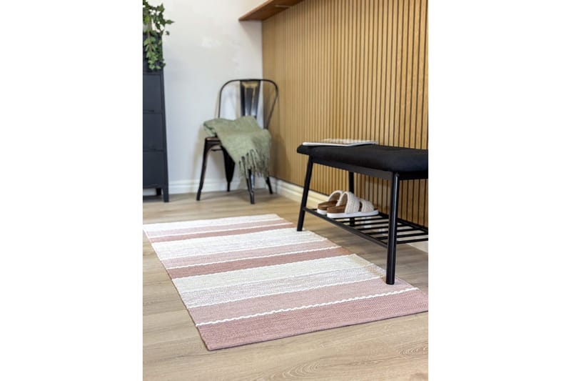 Lankamatto Båstad - 75x150 cm, Vanharosa - Kodintekstiilit & matot - Matto - Moderni matto - Puuvillamatto