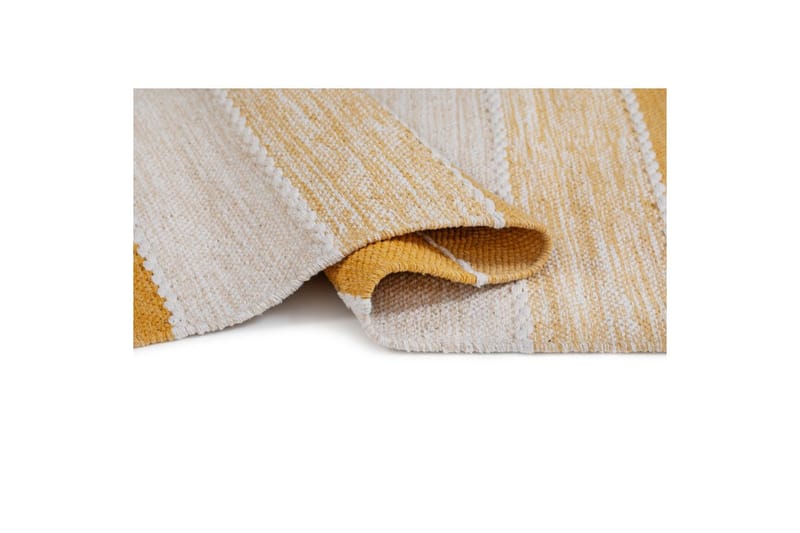 Lankamatto Båstad - 75x220 cm, Keltainen - Kodintekstiilit & matot - Matto - Moderni matto - Puuvillamatto