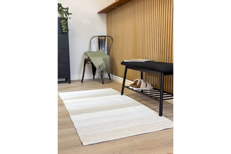 Lankamatto Båstad - 75x280 cm, Kerma - Kodintekstiilit & matot - Matto - Moderni matto - Puuvillamatto